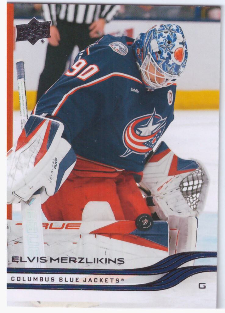 2025/26 Upper Deck Series 2 – Elvis Merzlikins Columbus Blue Jackets 298
