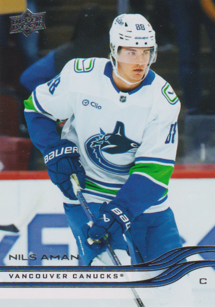 2025/26 Upper Deck Series 2 – Nils Aman Vancouver Canucks 425