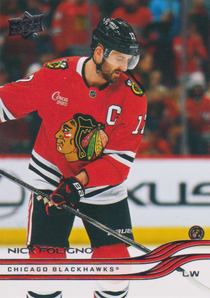 2025/26 Upper Deck Series 2 – Nick Foligno Chicago Blackhawks 284