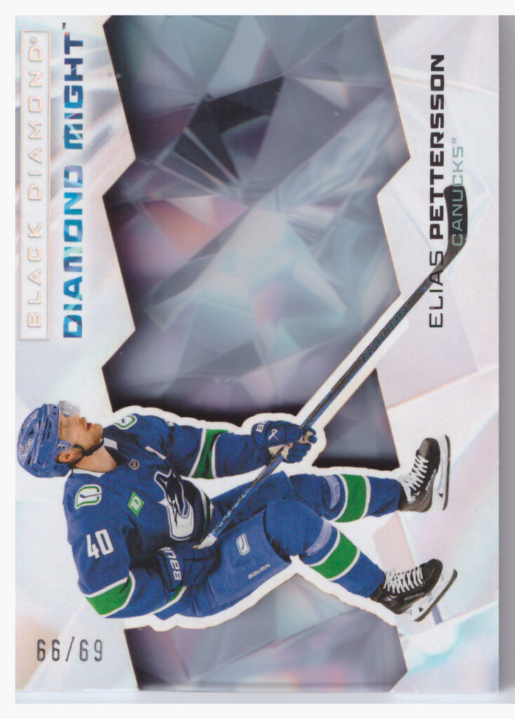 2025/26 Black Diamond – Elias Pettersson Vancouver Canucks DM-EP   /99