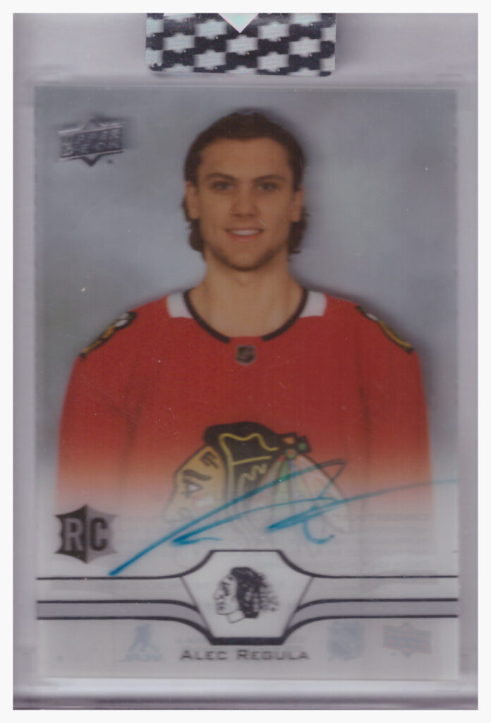 2020/21 Clear Cut – Alec Regula Chicago Blackhawks CC-RE