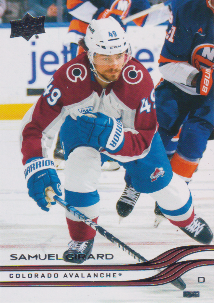 2025/26 Upper Deck Series 2 – Samuel Girard Colorado Avalanche 292