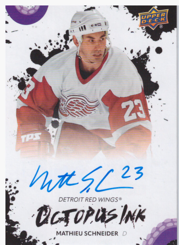 2025/26 Detroit Red Wings Centennial (hobby) – Mathieu Schneider OI-MA