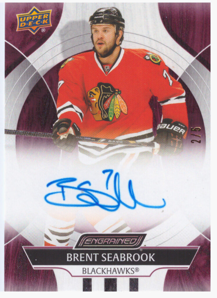2024/25 Engrained Icons – Brent Seabrook Chicago Blackhawks CA-EA   /5