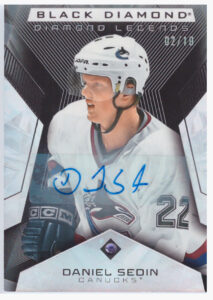 2025/26 Black Diamond – Daniel Sedin Vancouver Canucks BDL-DS   /10