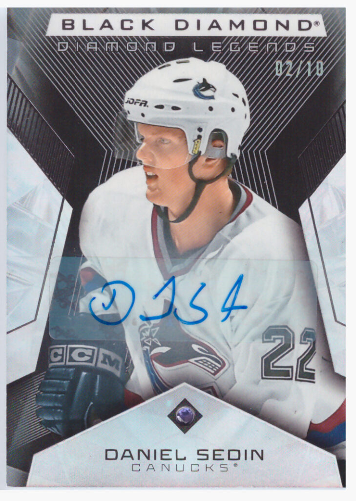 2025/26 Black Diamond – Daniel Sedin Vancouver Canucks BDL-DS   /10