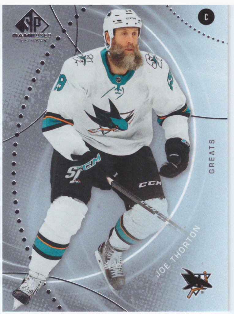 2025/26 SP Game Used – Joe Thornton San Jose Sharks 28