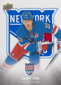 2025/26 New York Rangers Centennial (hobby) – Adam Fox New York Rangers 91