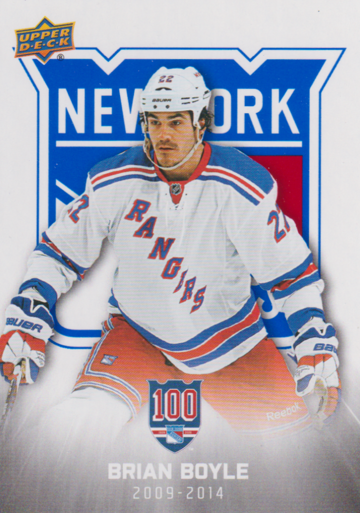 2025/26 New York Rangers Centennial (hobby) – Brian Boyle New York Rangers 73