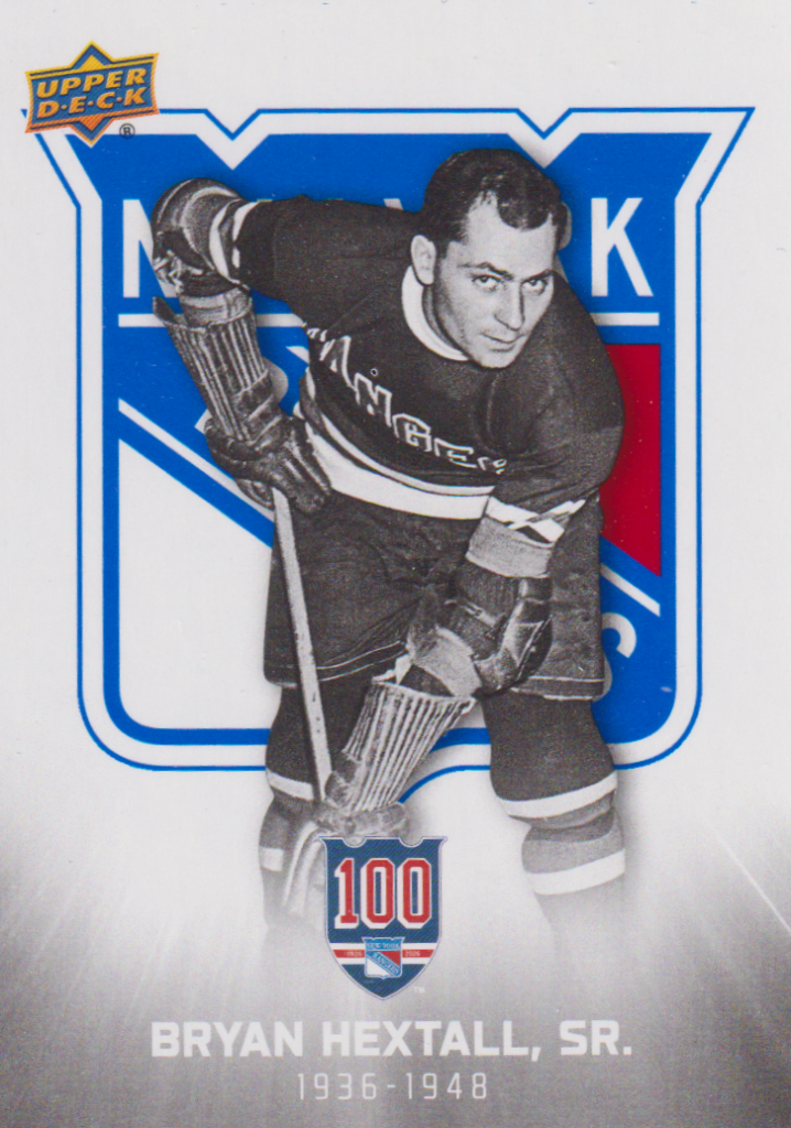 2025/26 New York Rangers Centennial (hobby) – Bryan Hextall, Sr. New York Rangers 2