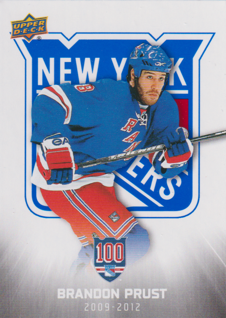 2025/26 New York Rangers Centennial (hobby) – Brandon Prust New York Rangers 74