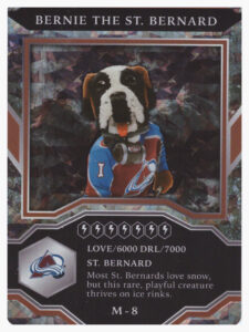 2021/22 MVP – Bernie The St. Bernard Colorado Avalanche M-8