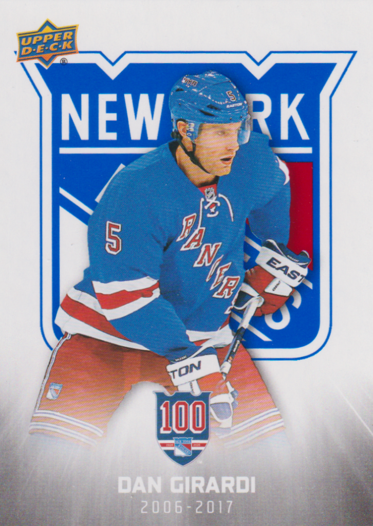 2025/26 New York Rangers Centennial (hobby) – Dan Girardi New York Rangers 69