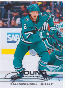 2025/26 Upper Deck Series 2 – Sam Dickinson San Jose Sharks 479