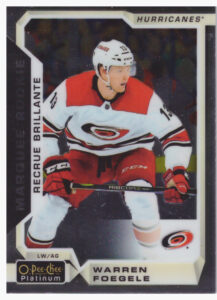 2018/19 O-Pee-Chee Platinum – Warren Foegele Carolina Hurricanes 168