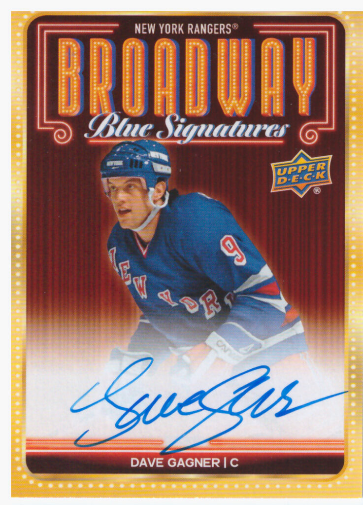 2025/26 New York Rangers Centennial (hobby) – Dave Gagner BBS-DG
