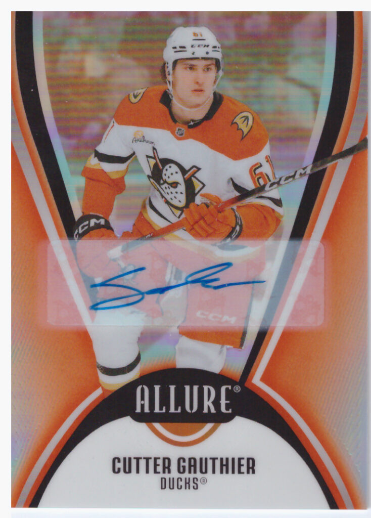 2025/26 Allure – Cutter Gauthier Anaheim Ducks 93