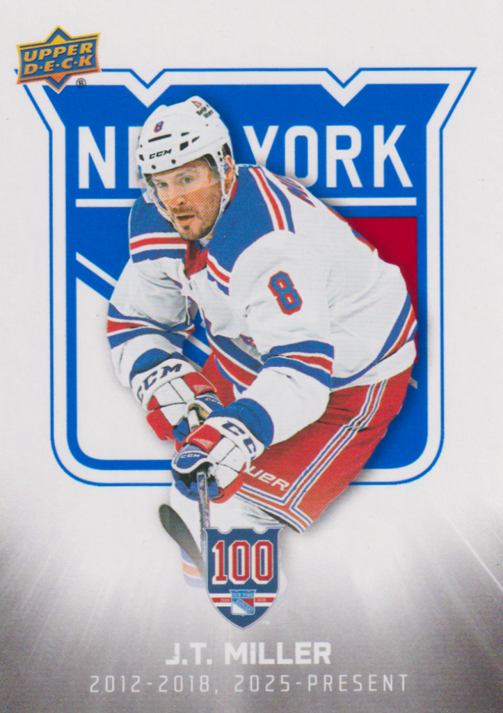 2025/26 New York Rangers Centennial (hobby) – J. T. Miller New York Rangers 82