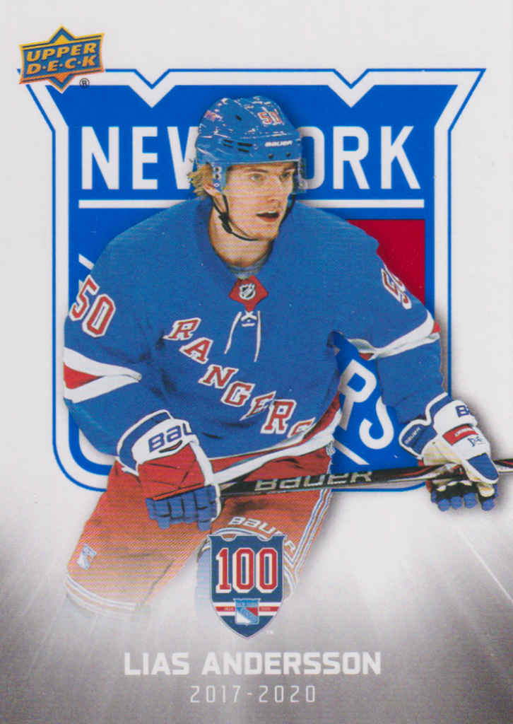 2025/26 New York Rangers Centennial (hobby) – Lias Andersson New York Rangers 88