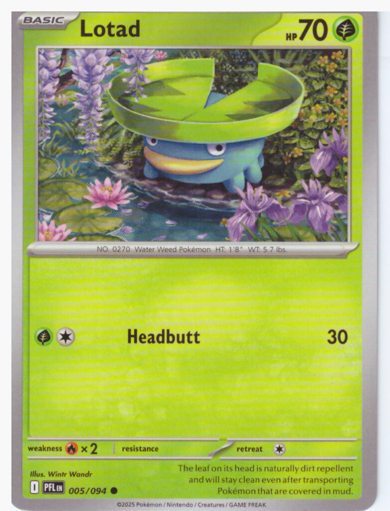 Mega Evolution 2: Phantasmal Flames – Lotad 005