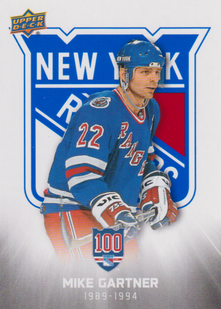 2025/26 New York Rangers Centennial (hobby) – Mike Gartner New York Rangers 38