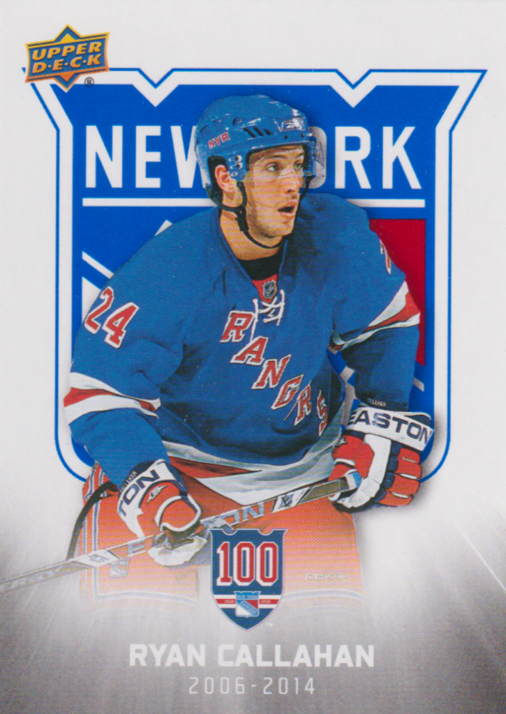 2025/26 New York Rangers Centennial (hobby) – Ryan Callahan New York Rangers 68
