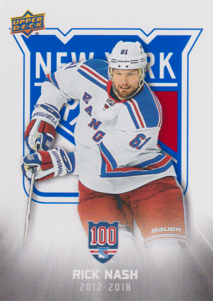 2025/26 New York Rangers Centennial (hobby) – Rick Nash New York Rangers 81