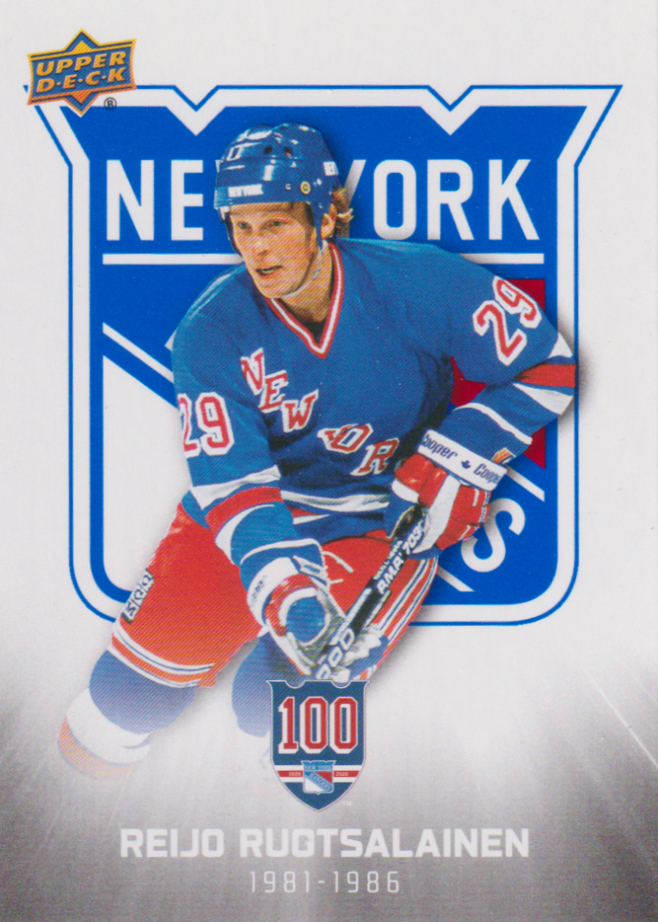 2025/26 New York Rangers Centennial (hobby) – Reijo Ruotsalainen New York Rangers 24