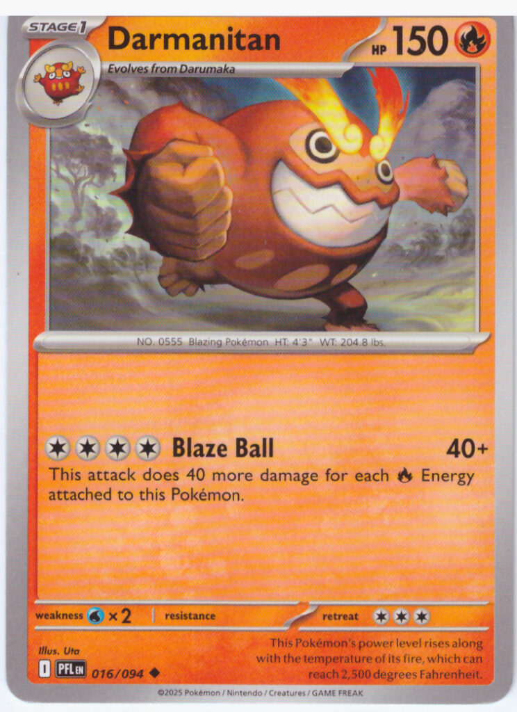 Mega Evolution 2: Phantasmal Flames – Darmanitan 016