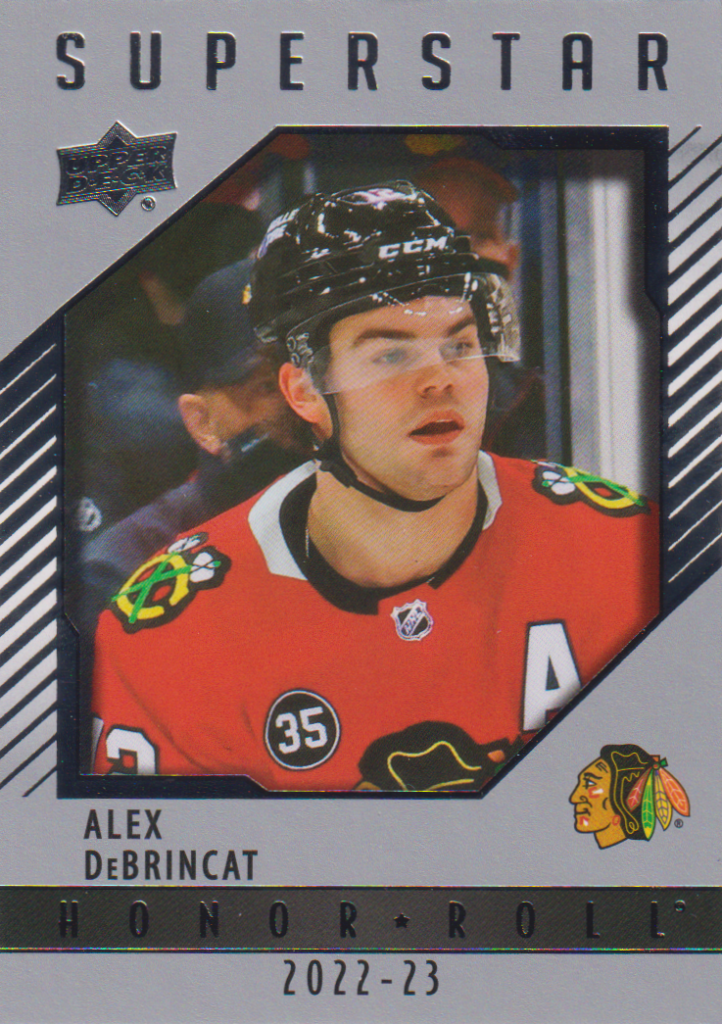 2022/23 Upper Deck Series 1 – Alex DeBrincat Chicago Blackhawks HR-22