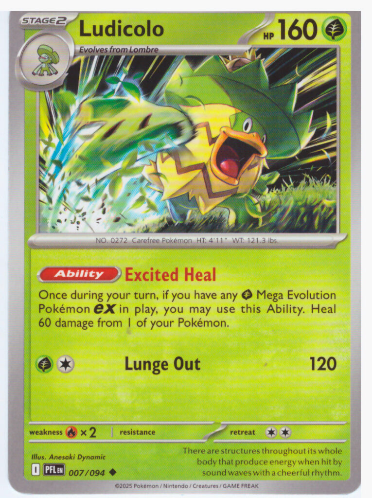 Mega Evolution 2: Phantasmal Flames – Ludicolo 007