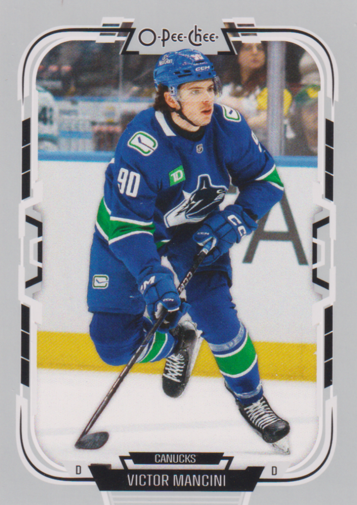 2025/26 O-Pee-Chee – Victor Mancini Vancouver Canucks 345