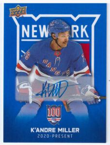 2025/26 New York Rangers Centennial (hobby) – K´Andre Miller 94