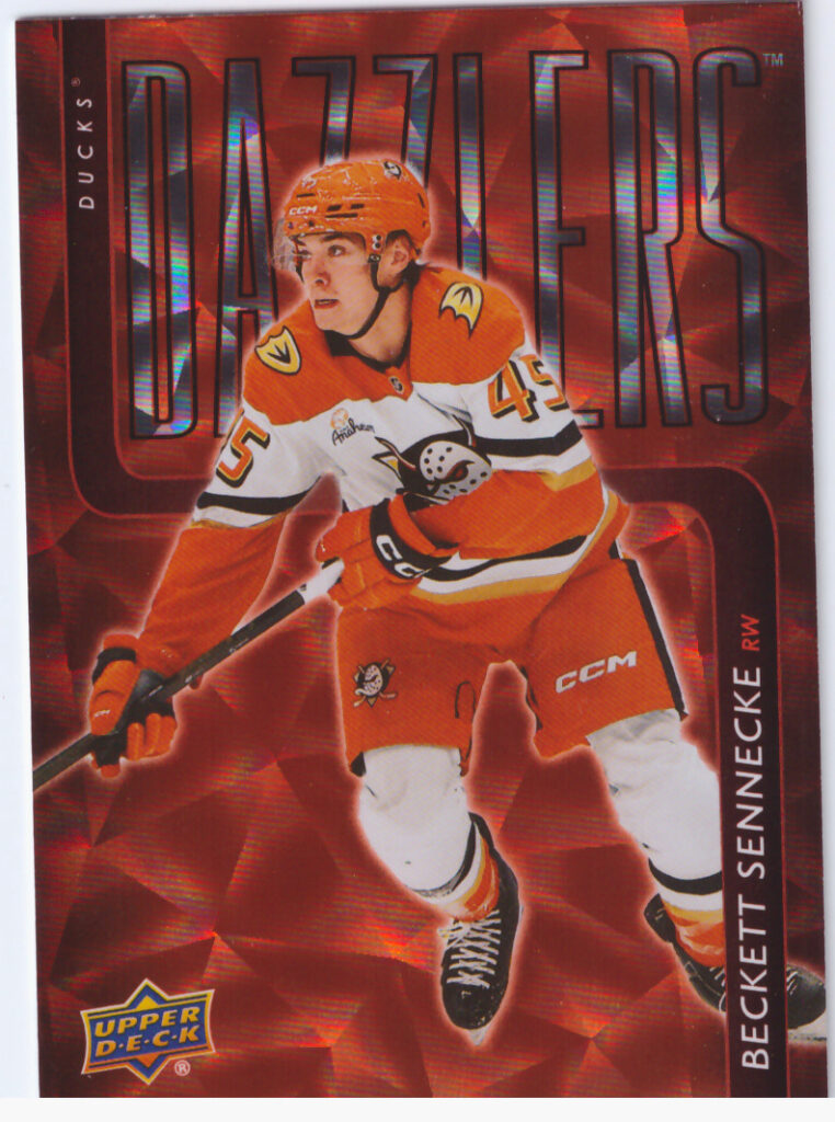 2025/26 Upper Deck Series 2 – Beckett Sennecke Anaheim Ducks DZ-67