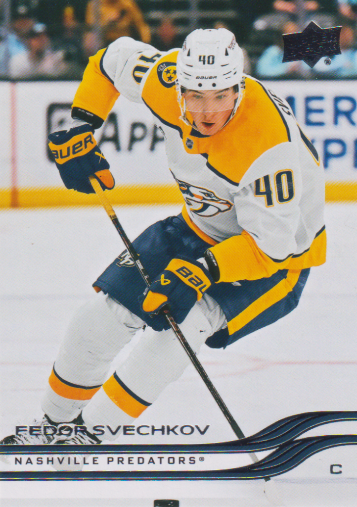 2025/26 Upper Deck Series 2 – Fedor Svechkov Nashville Predators 350