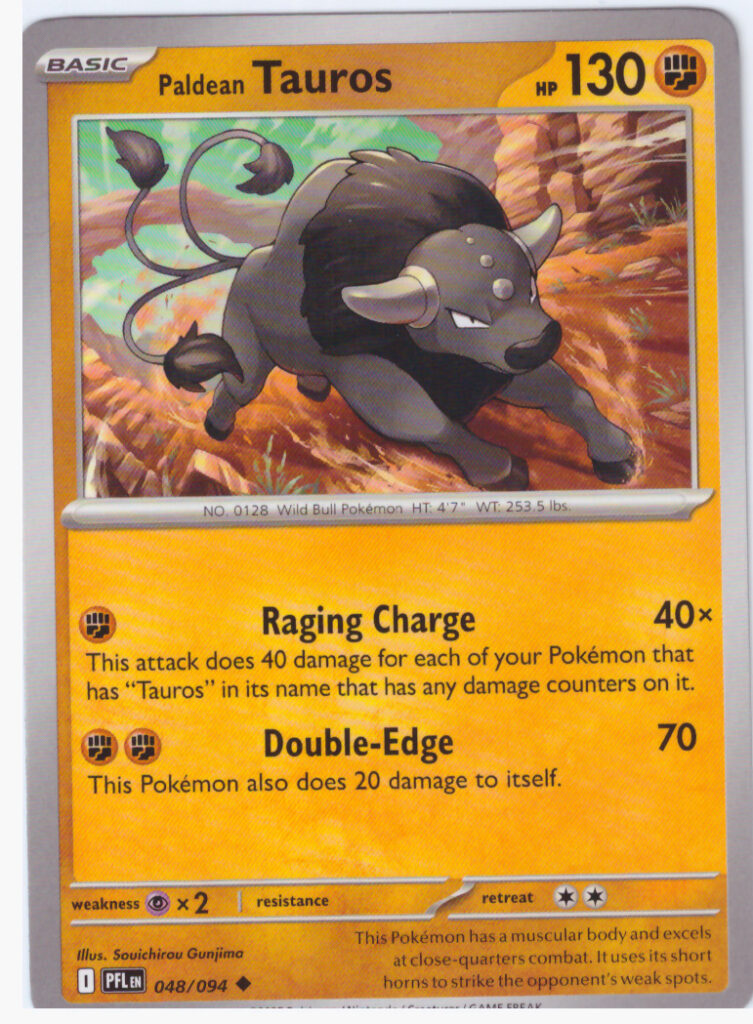 Mega Evolution 2: Phantasmal Flames – Paldean Tauros 048