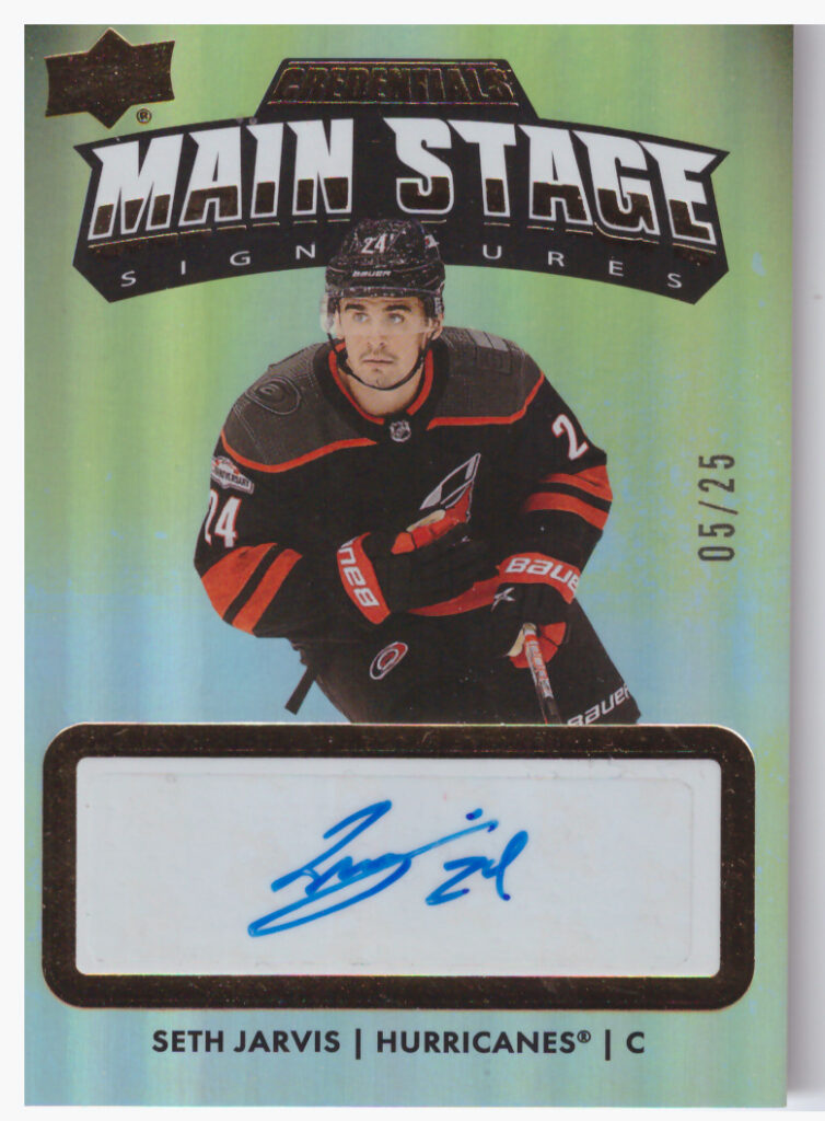 2022/23 Credentials – Seth Jarvis Carolina Hurricanes MS-SJ   /25