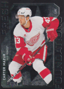 2025/26 Metal Universe – Carter Mazur Detroit Red Wings FF-10
