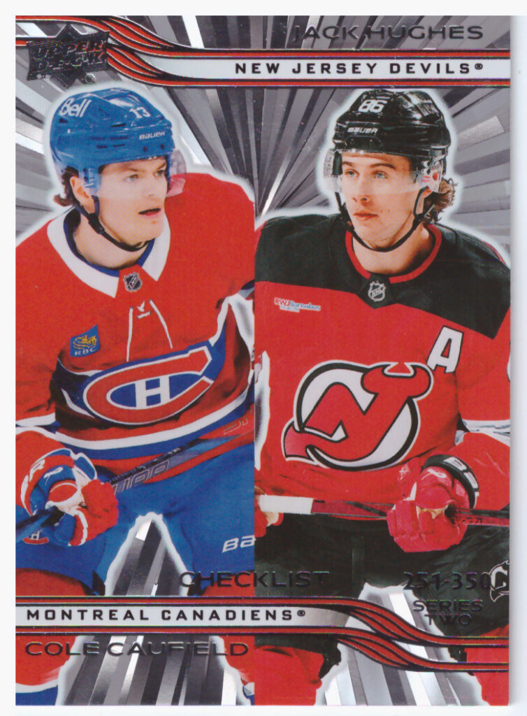 2025/26 Upper Deck Series 2 – Cole Caufield, Jack Hughes 449
