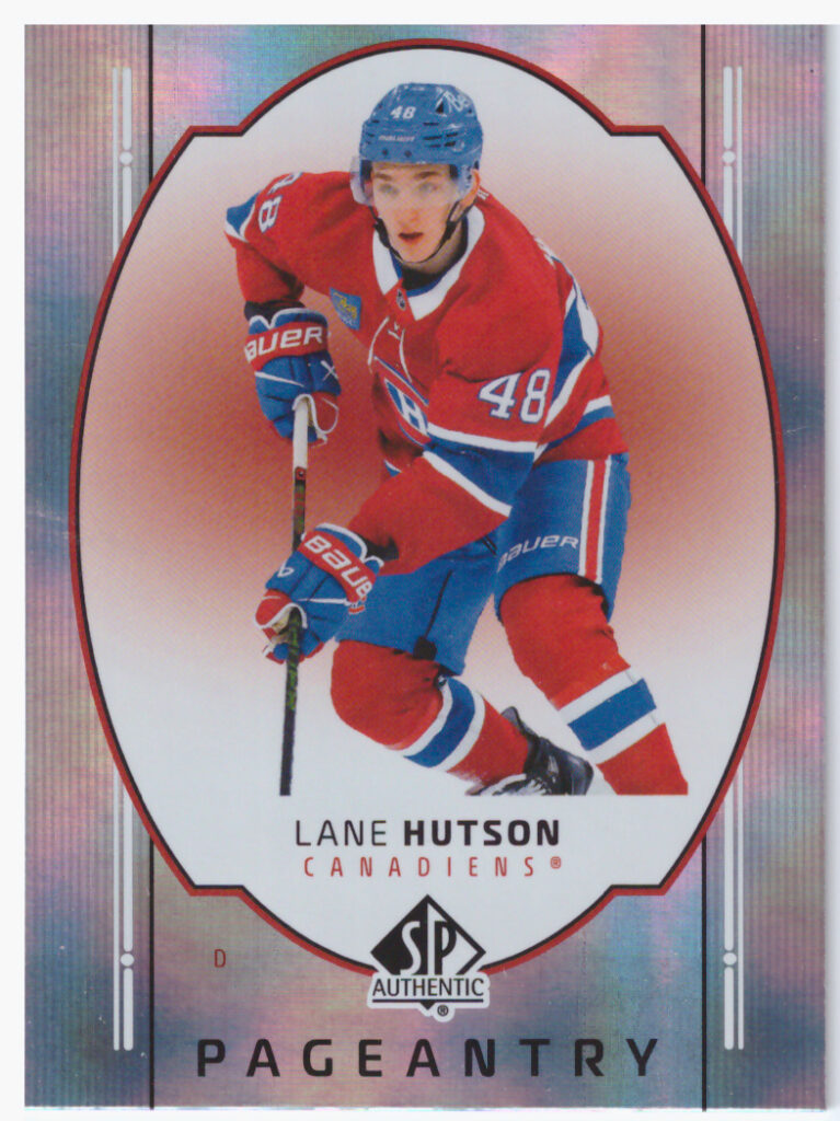 2025/26 SP Authentic – Lane Hutson Montreal Canadiens P-34