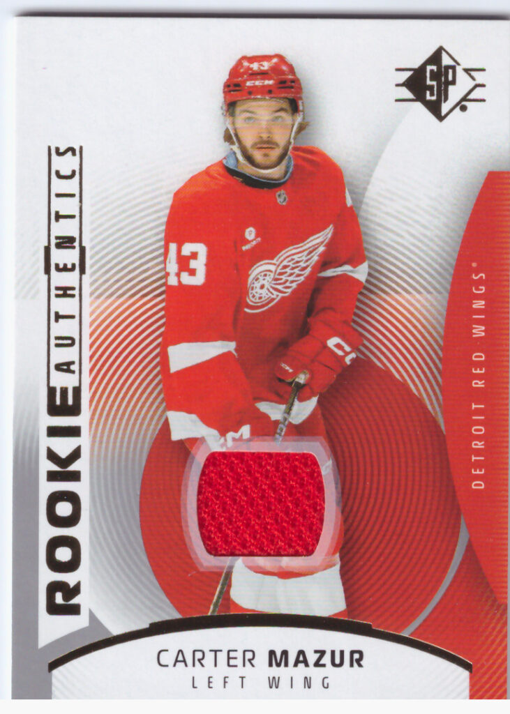 2025/26 UD SP – Carter Mazur Detroit Red Wings 132