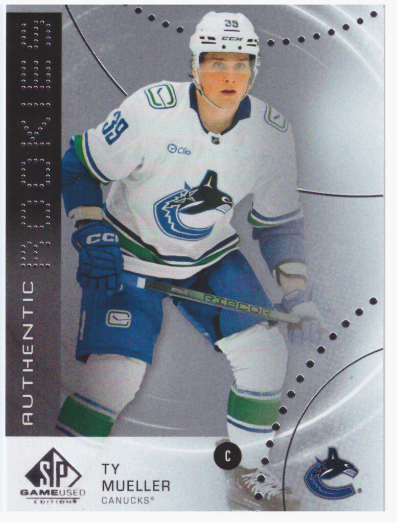 2025/26 SP Game Used – Ty Mueller Vancouver Canucks AR-TM