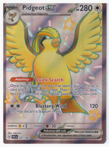 Scarlet & Violet 4.5: Paldean Fates  – Pidgeot ex 221