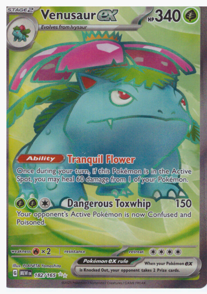 Scarlet & Violet 3.5: 151 – Venusaur ex 182