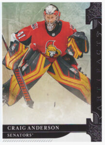 2019/20 Artifacts – Craig Anderson Ottawa Senators 37