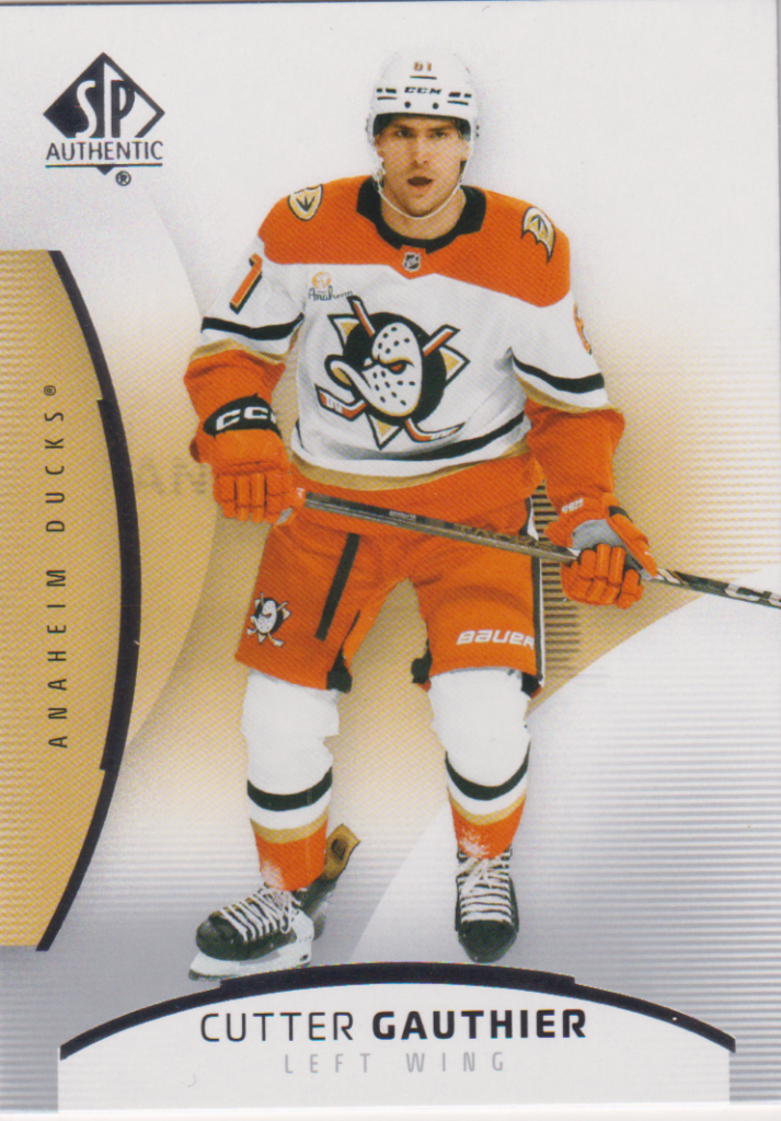 2025/26 SP Authentic – Cutter Gauthier Anaheim Ducks 62