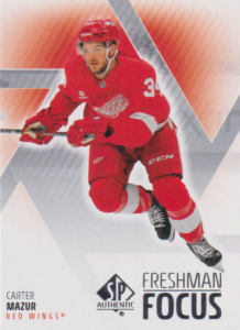 2025/26 SP Authentic – Carter Mazur Detroit Red Wings FF-13