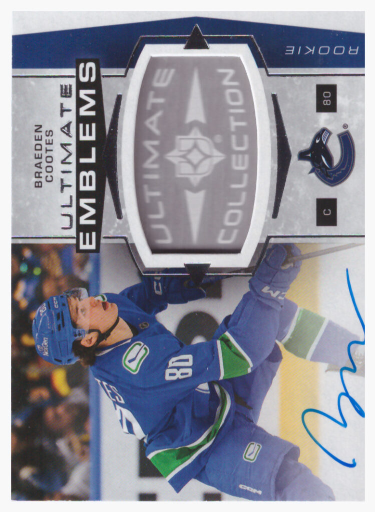2025/26 Ultimate – Braeden Cootes Vancouver Canucks UER-BC