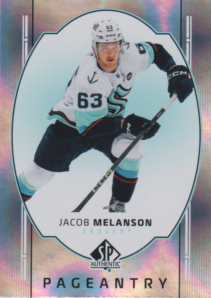 2025/26 SP Authentic – Jacob Melanson Seattle Kraken P-86