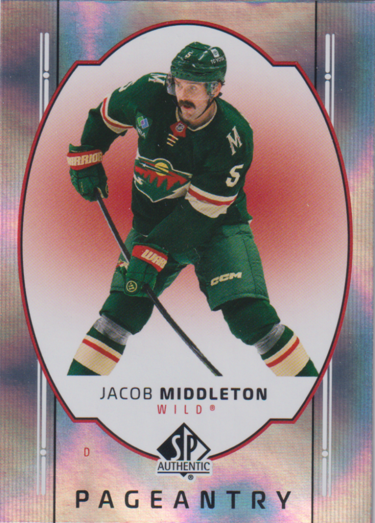2025/26 SP Authentic – Jacob Middleton Minnesota Wild P-32